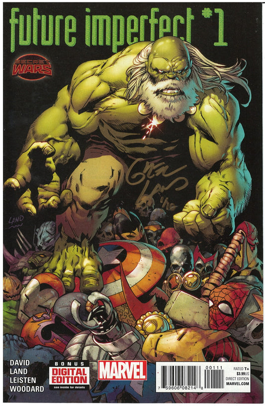 FUTURE IMPERFECT #1 SIGNED IN GOLD BY GREG LAND