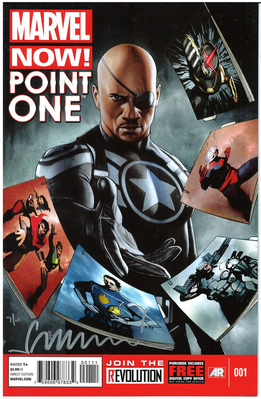 MARVEL NOW POINT ONE #1 SIGNED IN SILVER BY MATT FRACTION