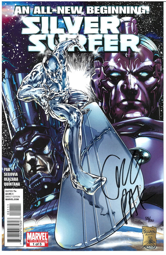 SILVER SURFER #1 (2010) - SIGNED BY GREG PAK