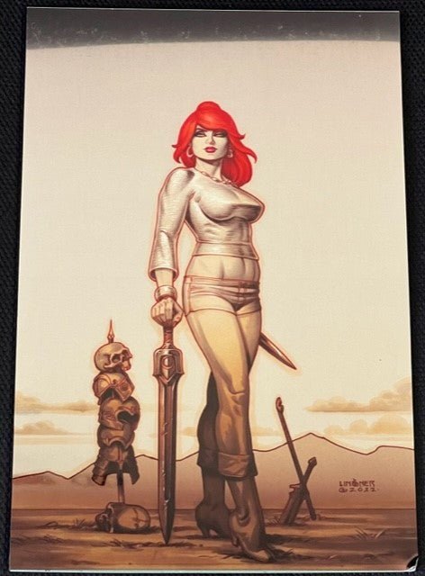 IMMORTAL RED SONJA #7 PREMIUM METAL COVER