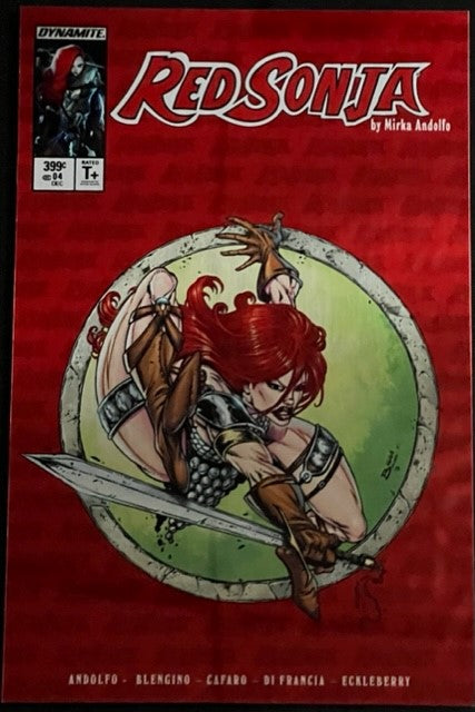 Red Sonja #4 FOC Jaime Biggs Premium Metal Cover